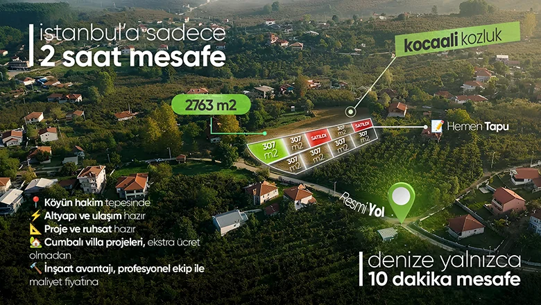 SAKARYA KOCAALİ KOZLUK 122/23 Nolu Parsel 1 - Görsel 1